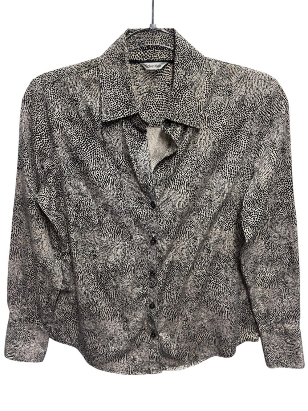 Pure Cotton Knit Poplin Slim Fit Polka Dots Art Seersucker Oxford Shirt